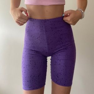 Purple Biker Shorts